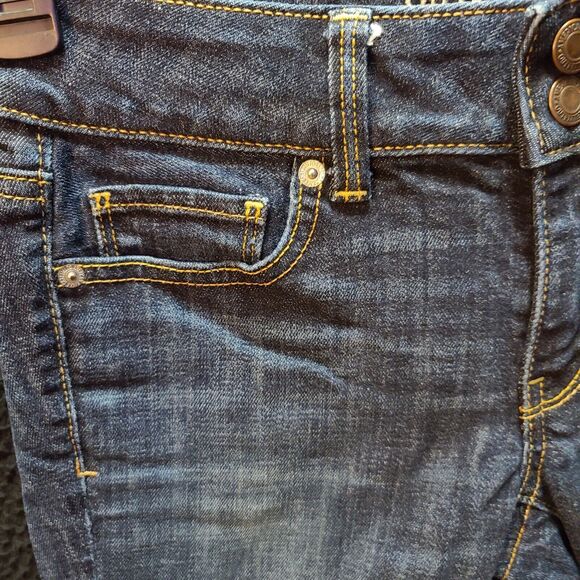 American Eagle Outfitters Womens Jeans Blue Size 2 Cotton Blend Crop Stretch - Picture 8 of 12